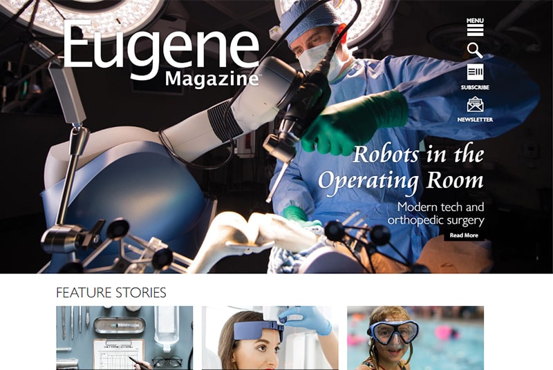 Screenshot of Eugene Magazine
