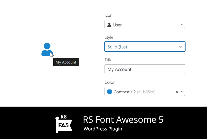 Screenshot of RS Font Awesome 5