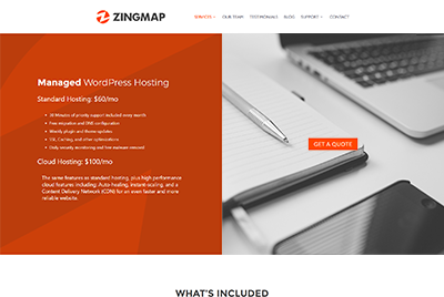 Screenshot of ZingMap